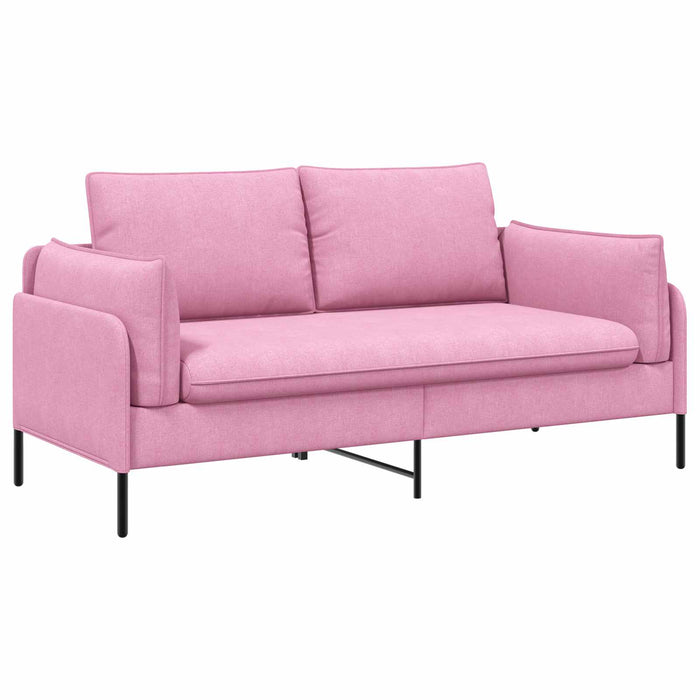 Canapea cu 2 locuri Roz 188 x 81 x 89 cm Țesătură WALTI