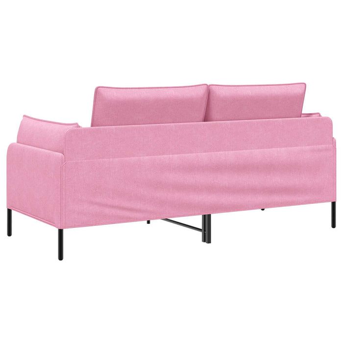 Canapea cu 2 locuri Roz 188 x 81 x 89 cm Țesătură WALTI