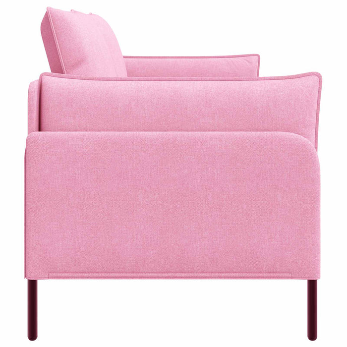 Canapea cu 2 locuri Roz 188 x 81 x 89 cm Țesătură WALTI