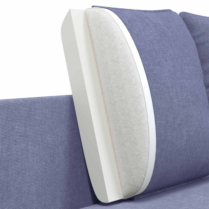 Canapea cu 2 locuri Albastru Jeans 188 x 81 x 89 cm Țesătură WALTI