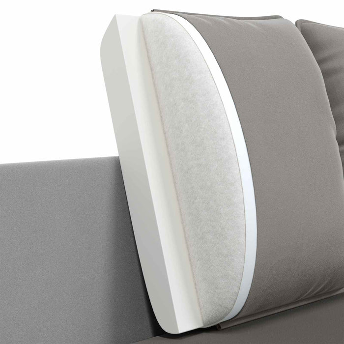 Canapea cu 2 locuri 2-Locuri Gri deschis 188 x 81 x 89 cm WALTI