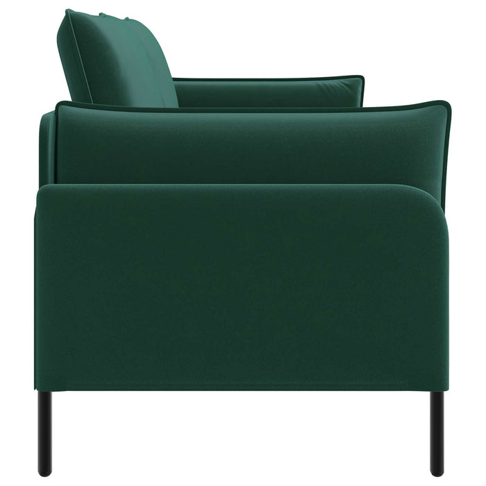 Canapea cu 2 locuri 2-Locuri Verde închis 188 x 81 x 89 cm WALTI