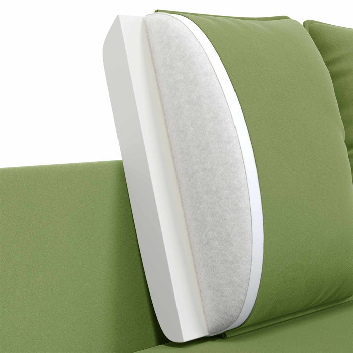 Canapea cu 2 locuri 2-Locuri Verde deschis 188 x 81 x 89 cm WALTI