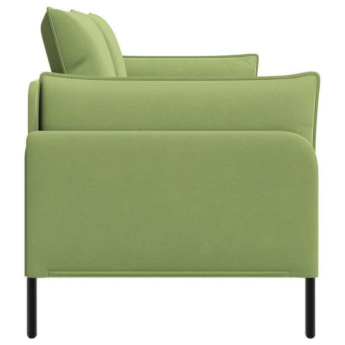 Canapea cu 2 locuri 2-Locuri Verde deschis 188 x 81 x 89 cm WALTI