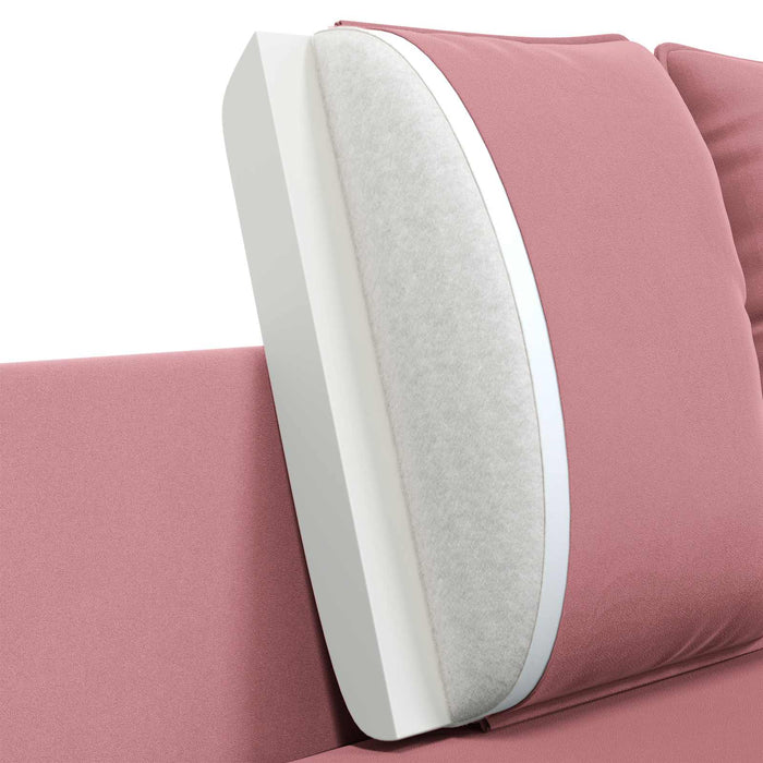 Canapea cu 2 locuri 2-Locuri Roz 188 x 81 x 89 cm Catifea WALTI