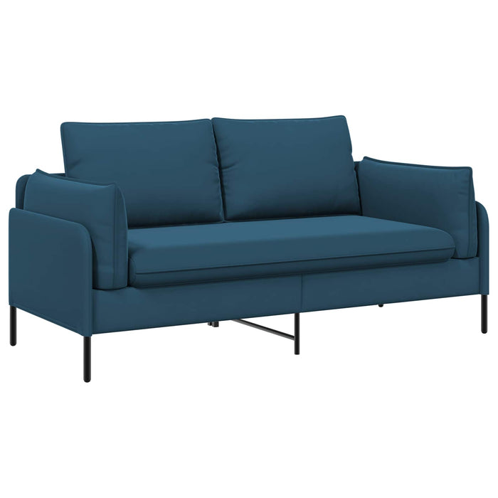 Canapea cu 2 locuri 2-Locuri albastru 188 x 81 x 89 cm Catifea WALTI
