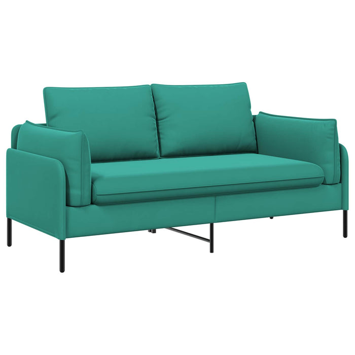 Canapea cu 2 locuri 2-Locuri Turcoaz 188 x 81 x 89 cm Catifea WALTI