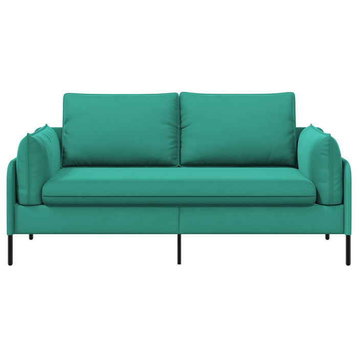 Canapea cu 2 locuri 2-Locuri Turcoaz 188 x 81 x 89 cm Catifea WALTI