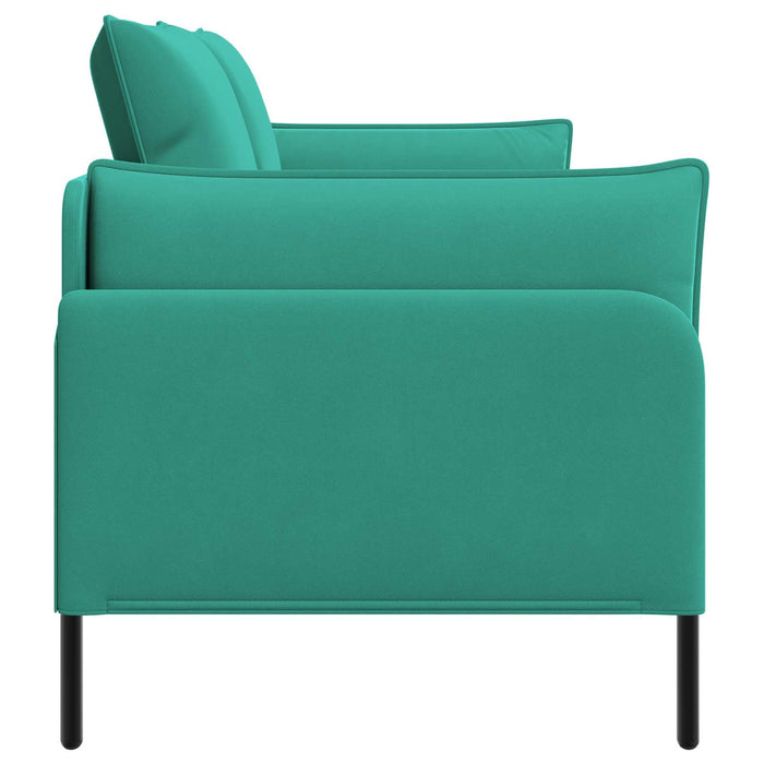 Canapea cu 2 locuri 2-Locuri Turcoaz 188 x 81 x 89 cm Catifea WALTI
