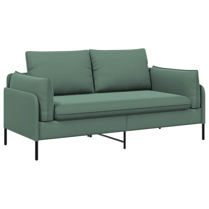Canapea cu 2 locuri Verde Mării 188 x 81 x 89 cm Catifea WALTI