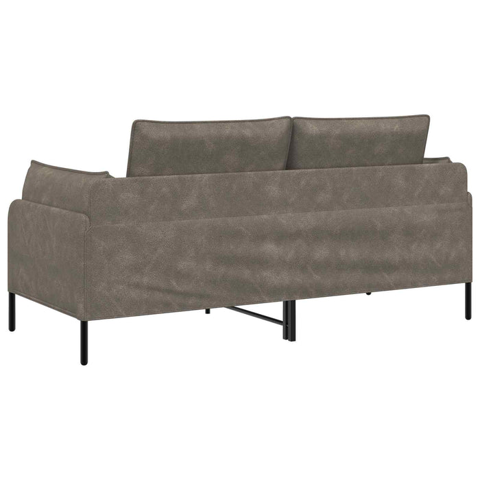 Canapea cu 2 locuri Gri 188 x 81 x 89 cm Piele artificială WALTI