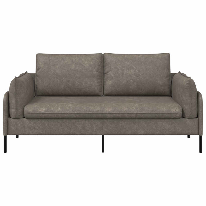 Canapea cu 2 locuri Gri 188 x 81 x 89 cm Piele artificială WALTI