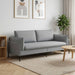 Sofa cu 3 locuri Gri deschis 222 x 81 x 89 cm Țesătură - WALTI WALTI