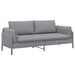 Sofa cu 3 locuri Gri deschis 222 x 81 x 89 cm Țesătură - WALTI WALTI