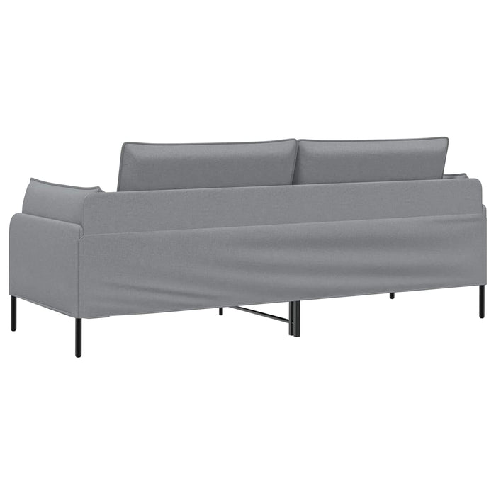 Sofa cu 3 locuri Gri deschis 222 x 81 x 89 cm Țesătură - WALTI WALTI