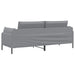 Sofa cu 3 locuri Gri deschis 222 x 81 x 89 cm Țesătură - WALTI WALTI