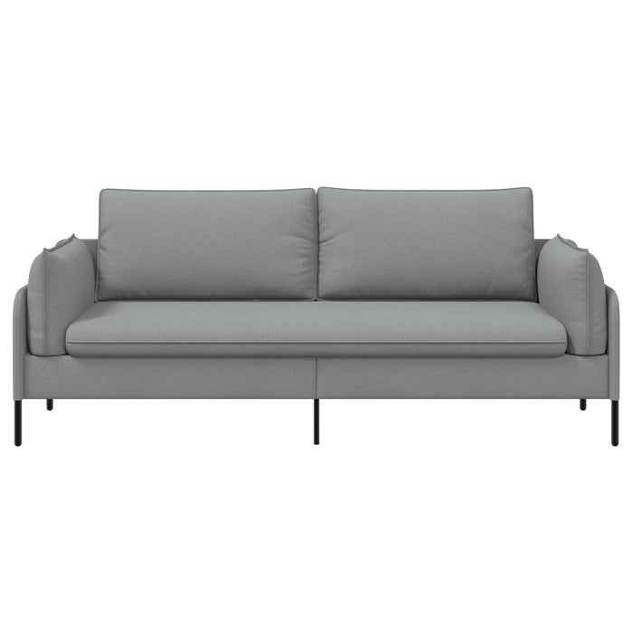 Sofa cu 3 locuri Gri deschis 222 x 81 x 89 cm Țesătură - WALTI WALTI