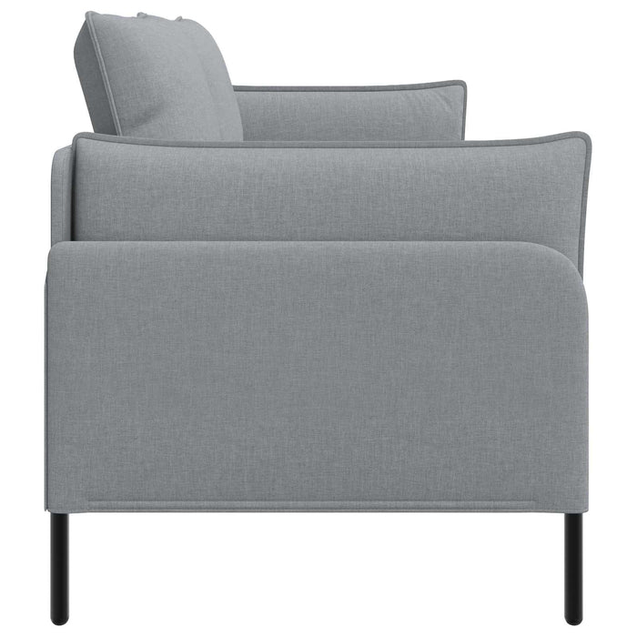Sofa cu 3 locuri Gri deschis 222 x 81 x 89 cm Țesătură - WALTI WALTI