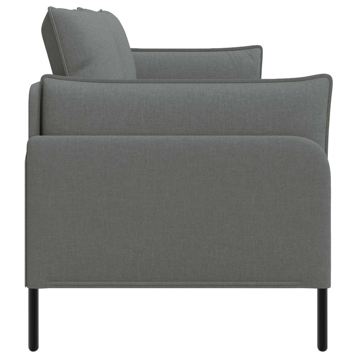 Sofa cu 3 locuri Gri închis 222 x 81 x 89 cm Țesătură WALTI
