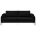 Sofa cu 3 locuri Negru 222 x 81 x 89 cm Țesătură - WALTI WALTI