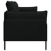 Sofa cu 3 locuri Negru 222 x 81 x 89 cm Țesătură - WALTI WALTI