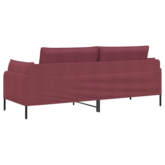 Sofa cu 3 locuri Roșu Vin 222 x 81 x 89 cm Țesătură WALTI