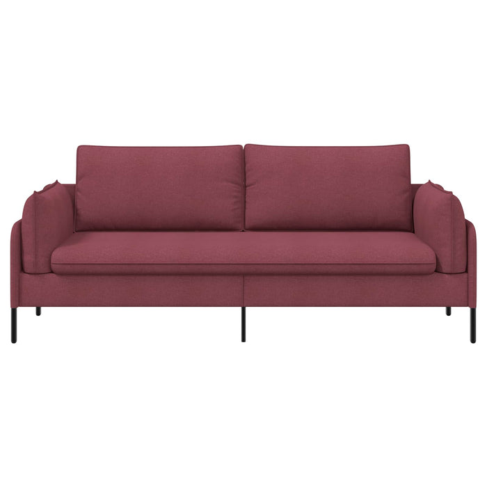 Sofa cu 3 locuri Roșu Vin 222 x 81 x 89 cm Țesătură WALTI