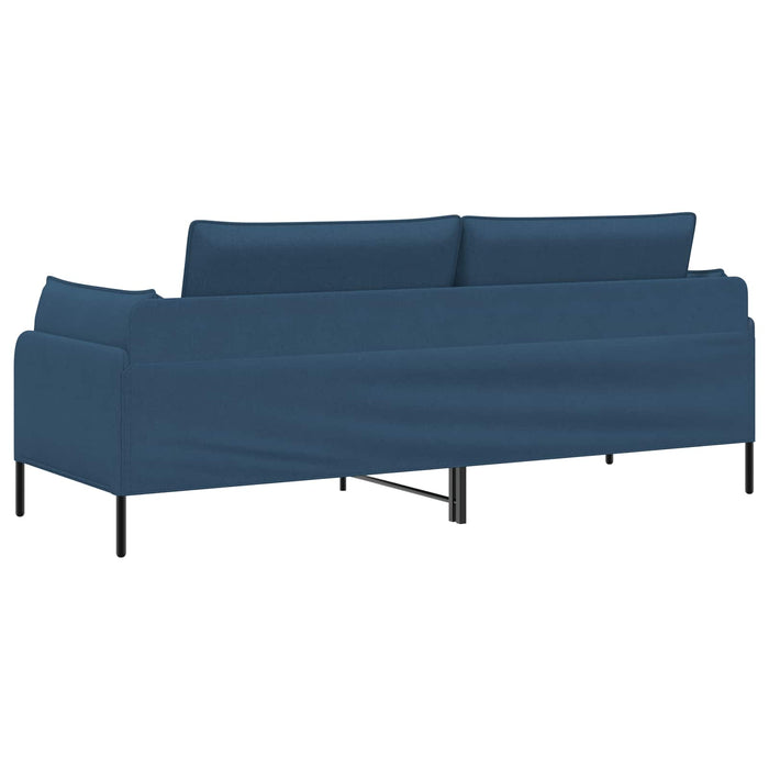 Sofa cu 3 locuri albastru 222 x 81 x 89 cm Țesătură WALTI