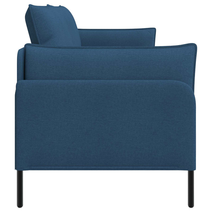 Sofa cu 3 locuri albastru 222 x 81 x 89 cm Țesătură WALTI