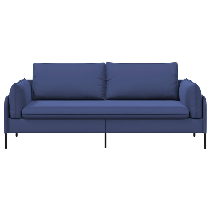 Sofa cu 3 locuri Albastru Poliție 222 x 81 x 89 cm Catifea WALTI