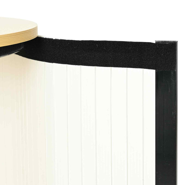 Stand expozițional Maro deschis și alb 90 x 48 x 93 cm WALTI