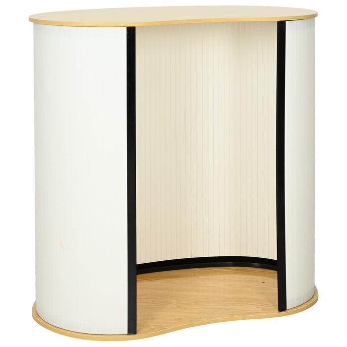 Stand expozițional Maro deschis și alb 90 x 48 x 93 cm WALTI