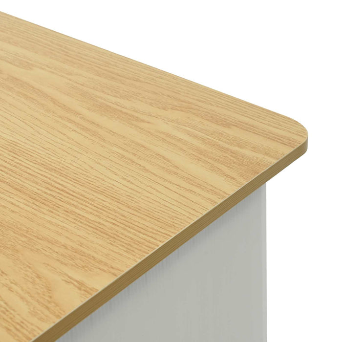 Stand expozițional Maro deschis și alb 80 x 40 x 93 cm WALTI