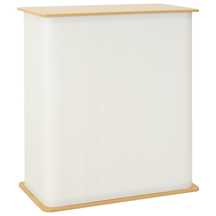 Stand expozițional Maro deschis și alb 80 x 40 x 93 cm WALTI