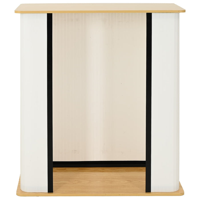 Stand expozițional Maro deschis și alb 80 x 40 x 93 cm WALTI