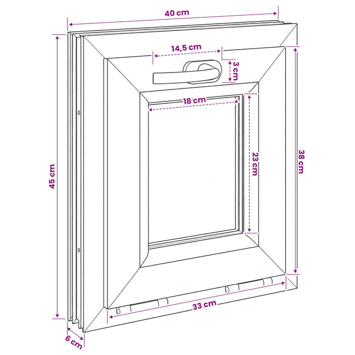 Fereastră subterană cu înclinare RISOR 40 x 45 cm - WALTI WALTI