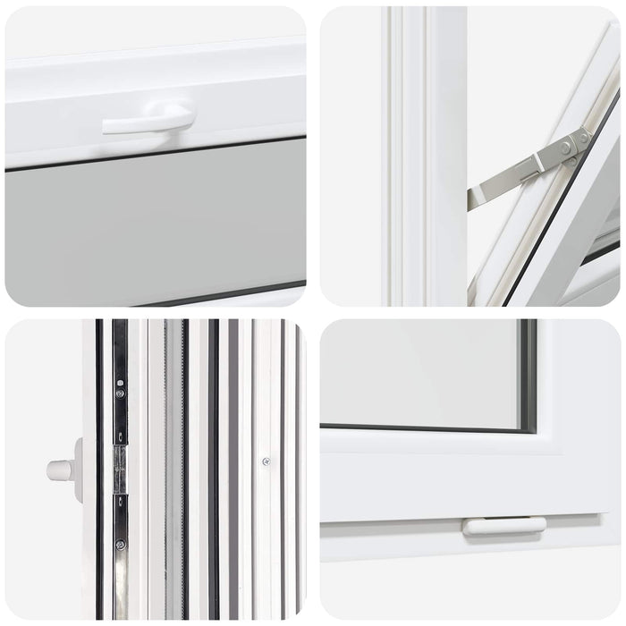 Fereastră de subsol culoare internă albă RISOR 65 x 40 cm - WALTI WALTI