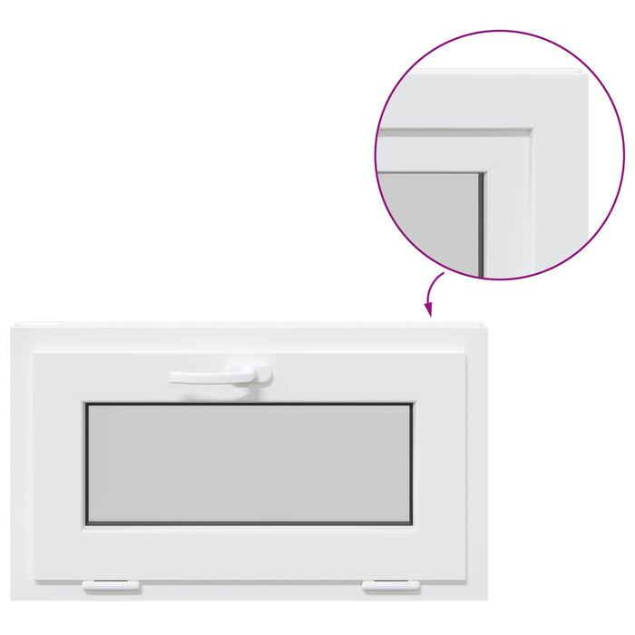 Fereastră de subsol culoare internă albă RISOR 65 x 40 cm - WALTI WALTI