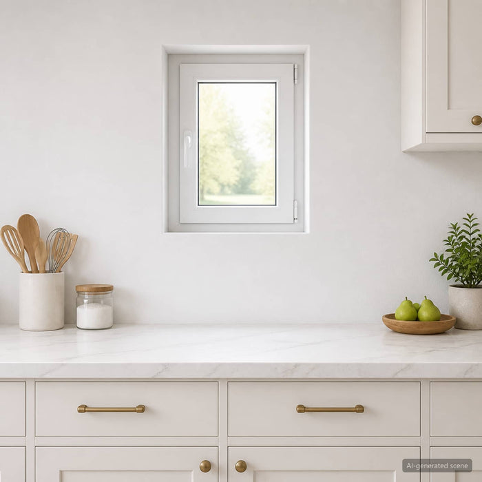 Fereastră pentru subsol RISOR 40 x 50 cm PVC și Sticlă WALTI
