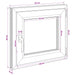 Fereastră pentru subsol RISOR 55 x 50 cm PVC și Sticlă - WALTI WALTI
