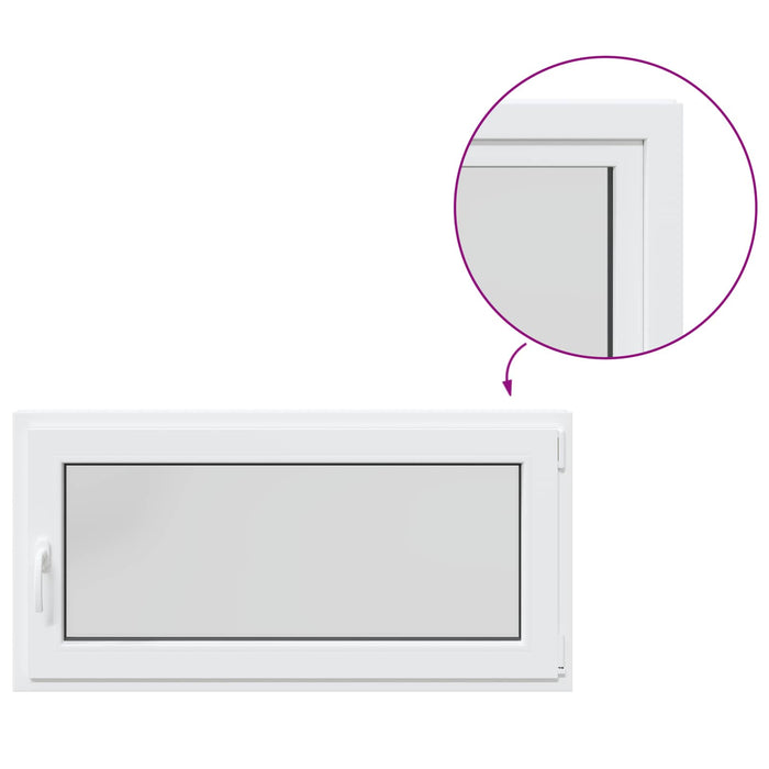 Fereastră pentru subsol RISOR 120 x 50 cm PVC și Sticlă - WALTI WALTI
