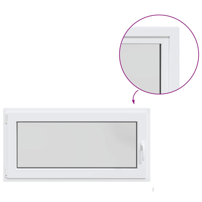 Fereastră pentru subsol RISOR 120 x 50 cm PVC și Sticlă - WALTI WALTI