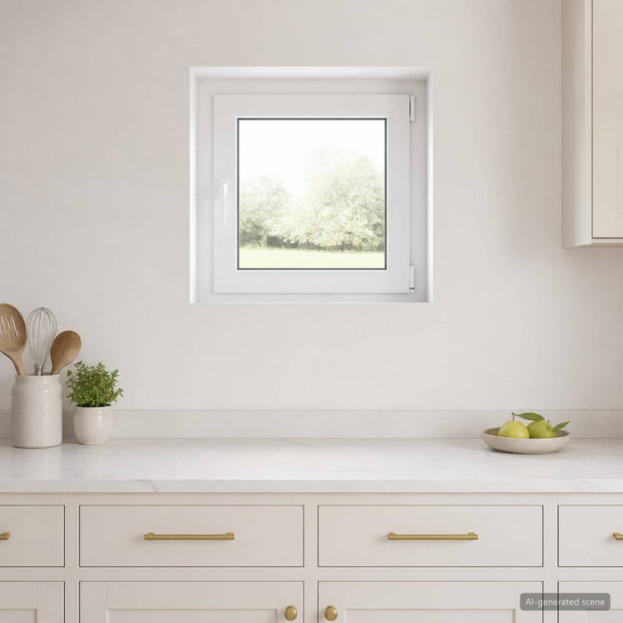 Fereastră pentru subsol RISOR 55 x 55 cm PVC și Sticlă - WALTI WALTI