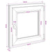 Fereastră pentru subsol RISOR 55 x 55 cm PVC și Sticlă - WALTI WALTI