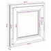 Fereastră pentru subsol RISOR 55 x 55 cm PVC și Sticlă - WALTI WALTI
