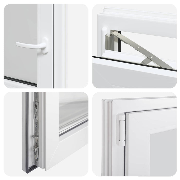 Fereastră pentru subsol RISOR 50 x 55 cm PVC și Sticlă WALTI