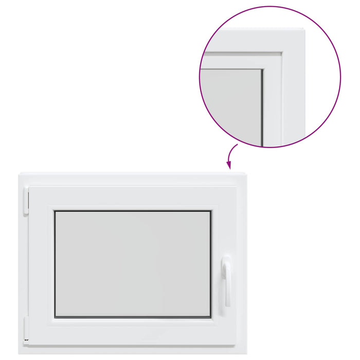 Fereastră pentru subsol RISOR 50 x 55 cm PVC și Sticlă WALTI