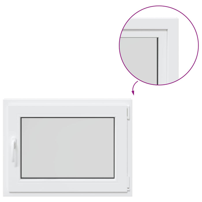 Fereastră pentru subsol RISOR 50 x 55 cm PVC și Sticlă WALTI