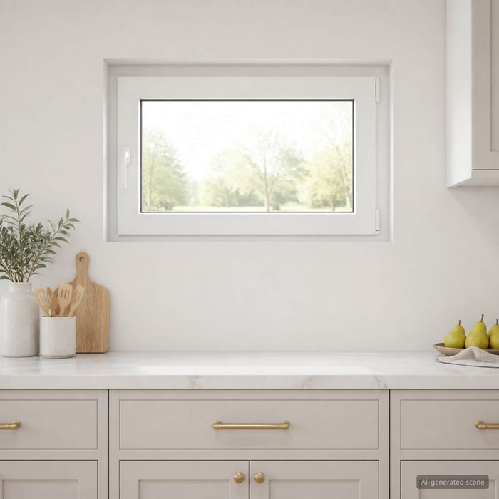 Fereastră pentru subsol RISOR 50 x 55 cm PVC și Sticlă WALTI
