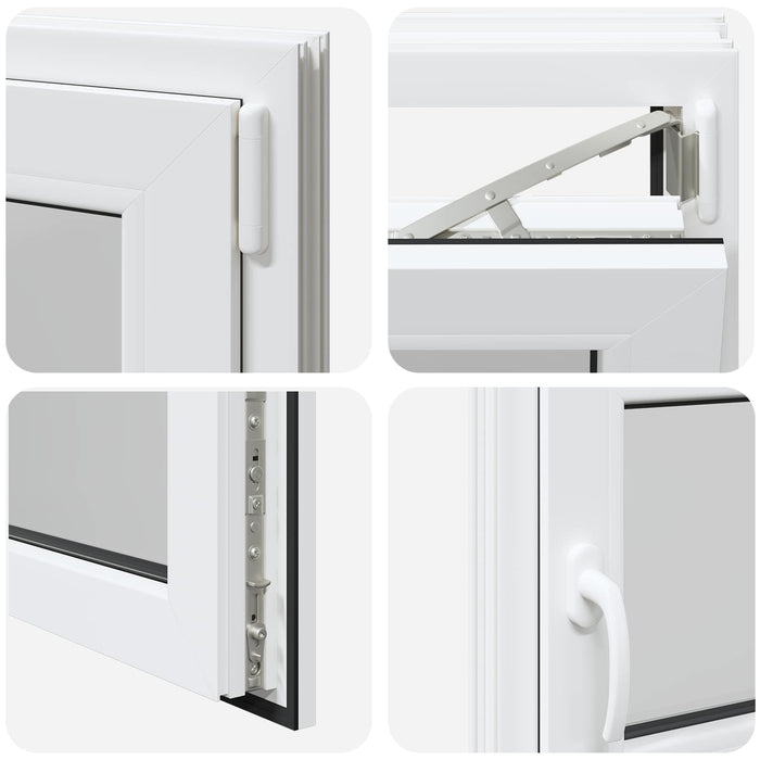Fereastră pentru subsol RISOR 100 x 55 cm PVC și Sticlă WALTI